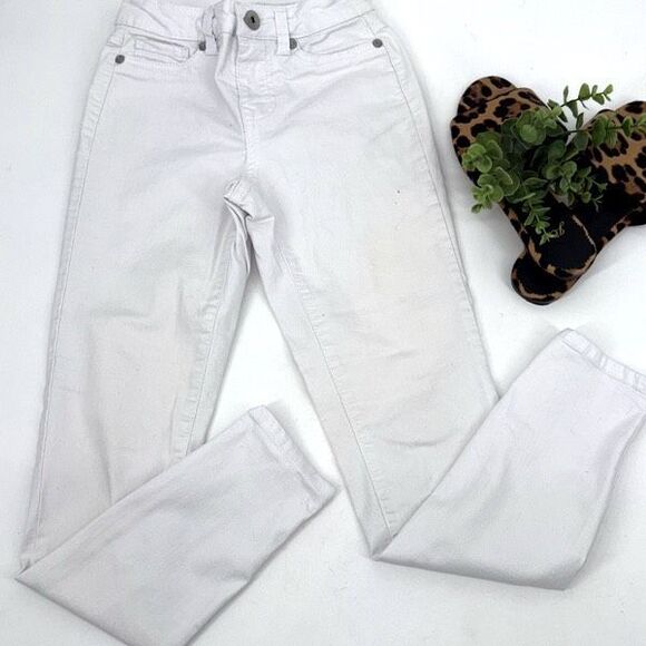 Blue Spice Cropped Stretch Skinny Jean Pants White Size 0‎ - Picture 1 of 6